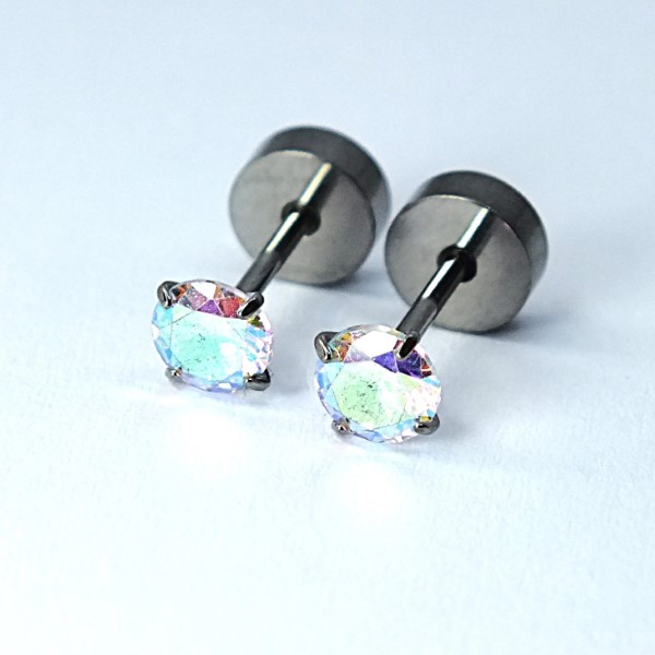 Titaanist kõrvaehe – kivike – keeratav kinnitus - Image 2