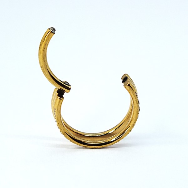 Kahe kaarega titaan-rõngas kristallidega - Image 3