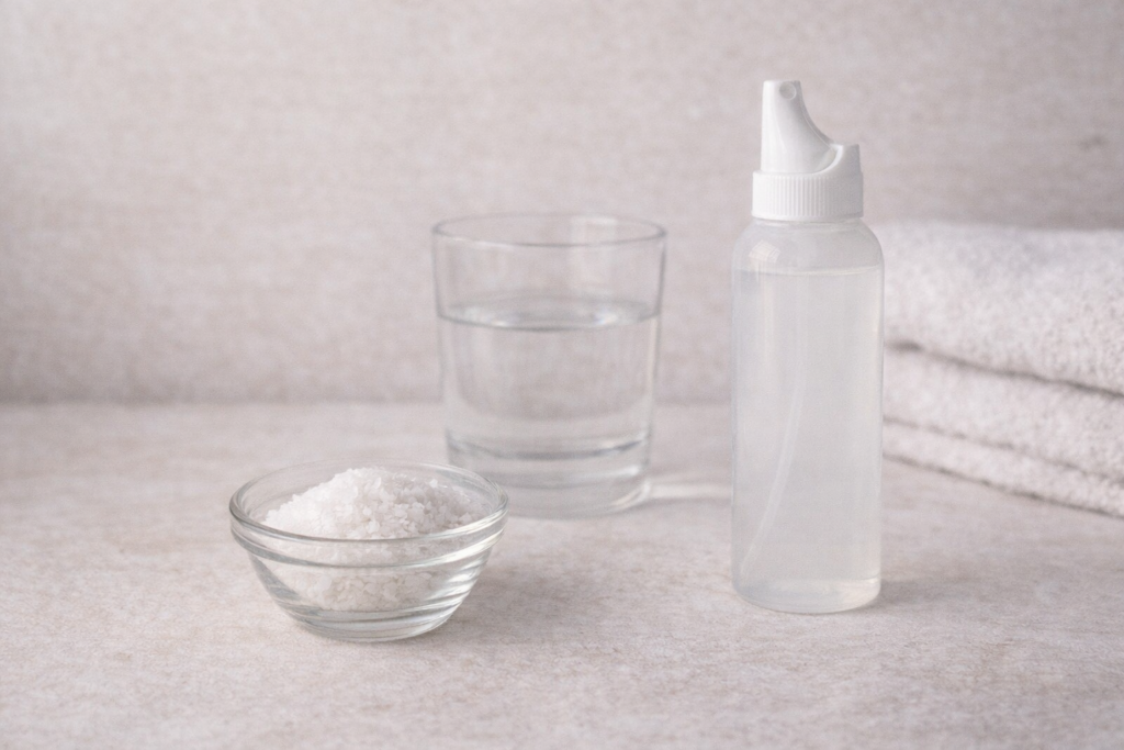 piercingu järelhooldus – soolalahus, puhas vesi ja neutraalne spreipudel